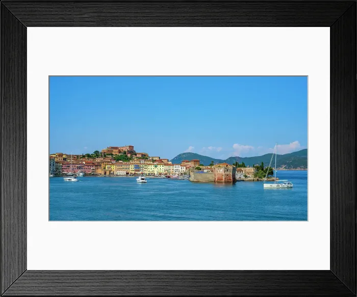 Framed Print : Italy, Tuscany, Elba. the entrance to the harbour of Portoferraio, the capital of Elba Framed Print : Italy, Tuscany, Elba. the entrance to the harbour of Portoferraio, the capital of Elba