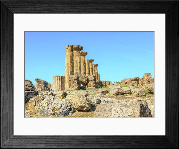Framed Print : Temple of Heracles, Valley of Temples, Agrigento, Sicily, Italy Framed Print : Temple of Heracles, Valley of Temples, Agrigento, Sicily, Italy