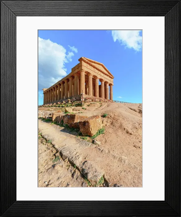 Framed Print : Temple of Concordia, Valley of Temples, Agrigento, Sicily, Italy Framed Print : Temple of Concordia, Valley of Temples, Agrigento, Sicily, Italy