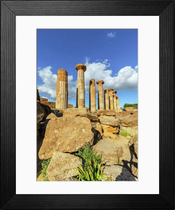 Framed Print : Temple of Heracles, Valley of Temples, Agrigento, Sicily, Italy Framed Print : Temple of Heracles, Valley of Temples, Agrigento, Sicily, Italy