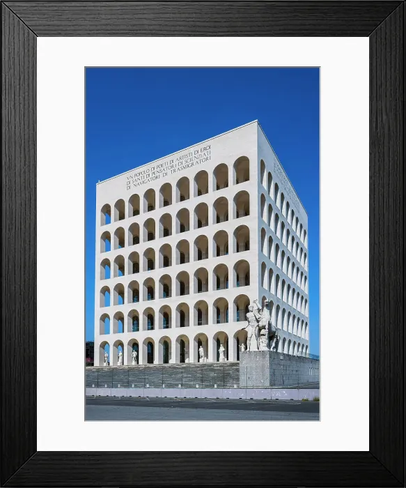 Framed Print : Palace of Italian Civilization (Palazzo della Civilta Italiana), EUR district, Rome, Lazio, Italy Framed Print : Palace of Italian Civilization (Palazzo della Civilta Italiana), EUR district, Rome, Lazio, Italy