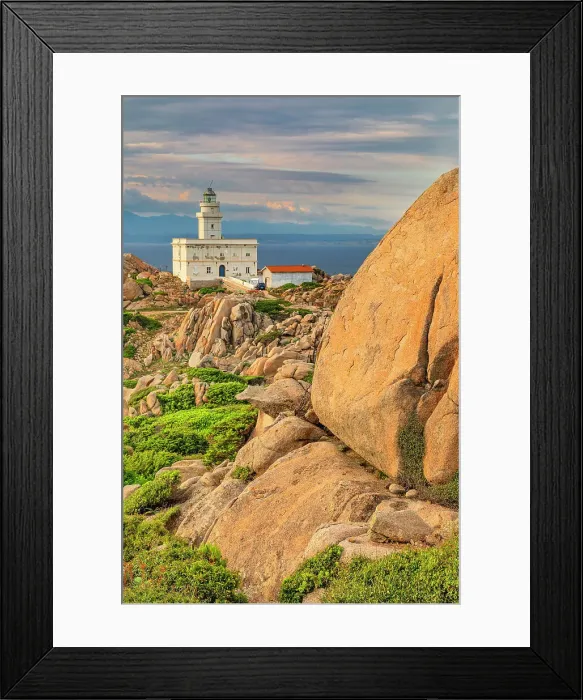 Framed Print : Lighthouse at Capo Testa, Santa Teresa di Gallura, Sardinia, Italy Framed Print : Lighthouse at Capo Testa, Santa Teresa di Gallura, Sardinia, Italy