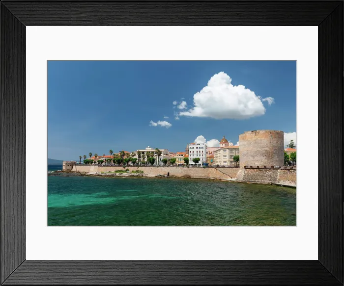 Framed Print : Bastioni Marco Polo, Alghero, Sassari province, Sardinia, Italy Framed Print : Bastioni Marco Polo, Alghero, Sassari province, Sardinia, Italy