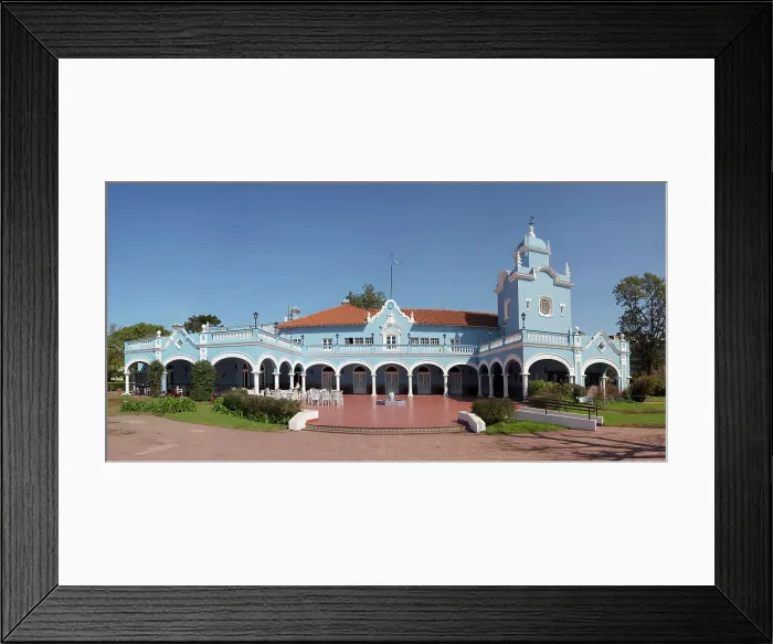 Framed Print : Panoramic view of the historical colonial architecture building of the CASI (Club Atletico San Isidro), San Isidro, Buenos Aires, Argentina Framed Print : Panoramic view of the historical colonial architecture building of the CASI (Club Atletico San Isidro), San Isidro, Buenos Aires, Argentina