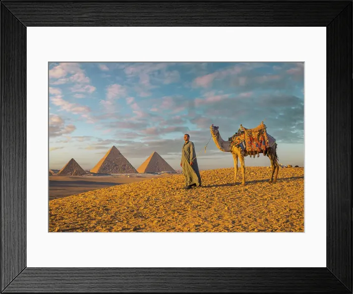 Framed Print : Pyramids of Giza, Giza, Cairo, Egypt Framed Print : Pyramids of Giza, Giza, Cairo, Egypt