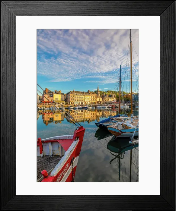 Framed Print : Honfleur Harbour, Honfleur, Normandy, France