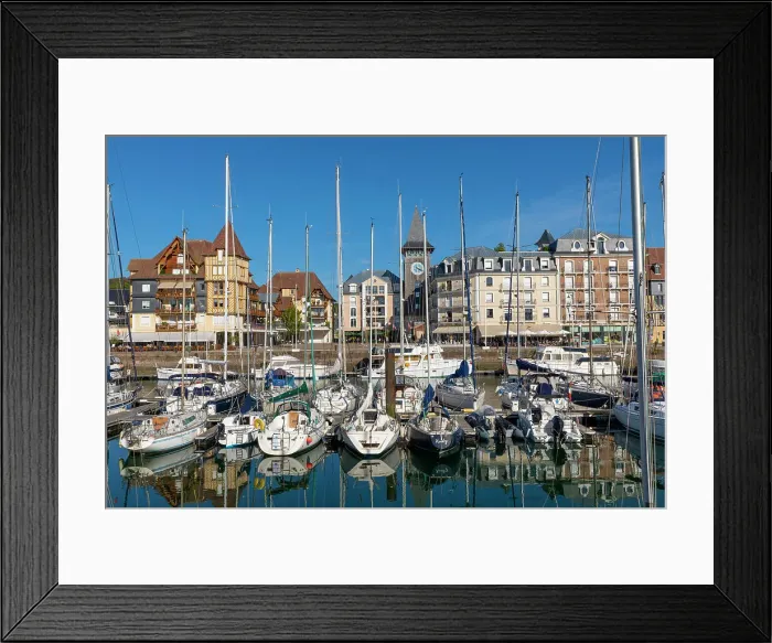 Framed Print : Deauville Marina, Deauville, Normandy, France