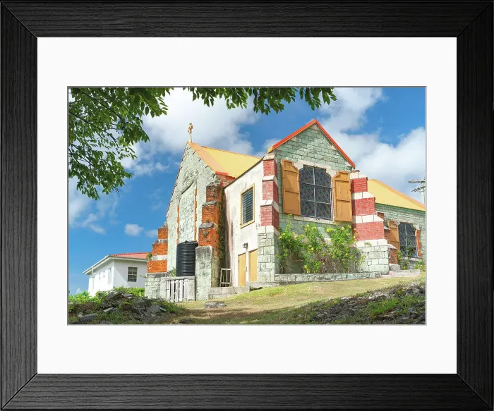 Framed Print : St. Barnabas Anglican Church in Liberta, Saint Paul, Antigua, Antigua & Barbuda, Caribbean, West Indies Framed Print : St. Barnabas Anglican Church in Liberta, Saint Paul, Antigua, Antigua & Barbuda, Caribbean, West Indies