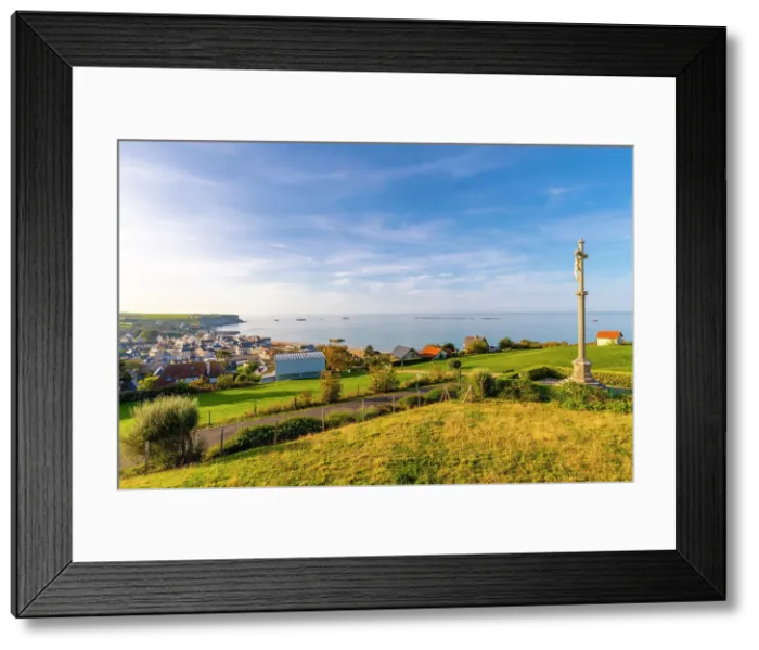 Framed Print : The Concrete Block Remains From the Mulberry Harbour, Arromanches-les-Bains, D Day Landing Beach, Normandy, France Framed Print : The Concrete Block Remains From the Mulberry Harbour, Arromanches-les-Bains, D Day Landing Beach, Normandy, France