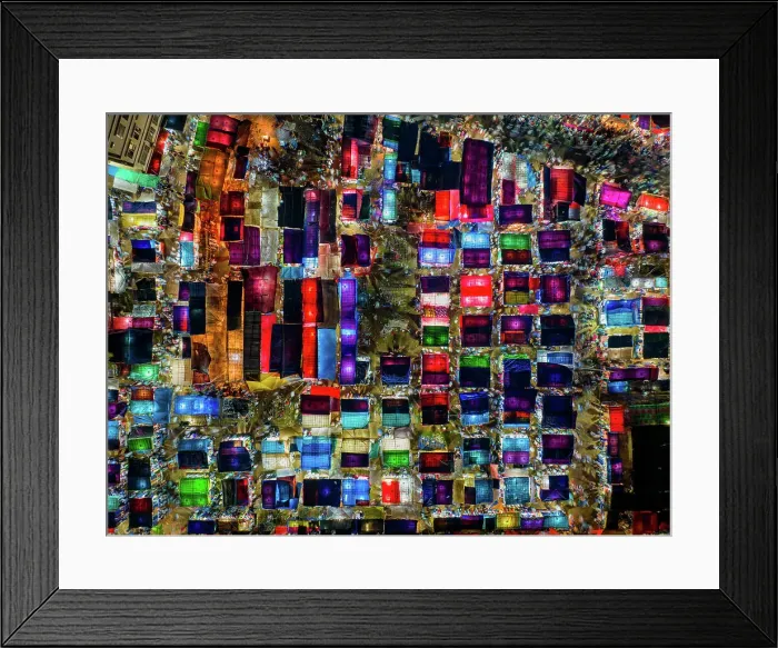Framed Print : Aerial view of temporary tents for the Third largest Muslims congregation in Barisal, Bangladesh Framed Print : Aerial view of temporary tents for the Third largest Muslims congregation in Barisal, Bangladesh