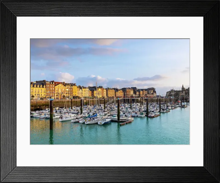 Framed Print : Dieppe Marina and Fishing Port at Sunrise, Dieppe, Normandy, France Framed Print : Dieppe Marina and Fishing Port at Sunrise, Dieppe, Normandy, France