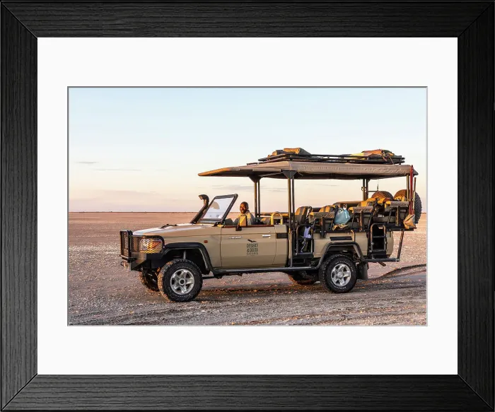 Framed Print : Salt Pans in Makgadikgadi Pans National Park, Botswana, Africa