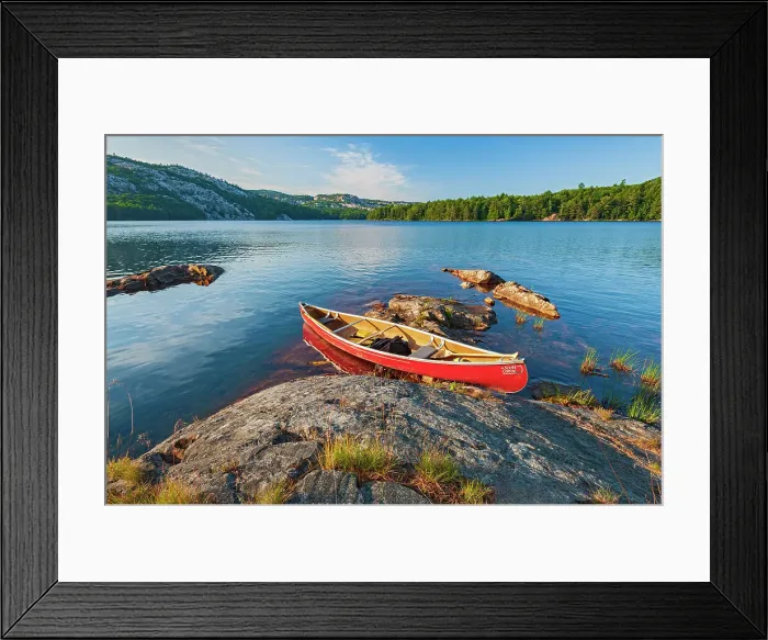 Framed Print : Canoe on Killarney Lake Killarney Provincial Park, Ontario, Canada Framed Print : Canoe on Killarney Lake Killarney Provincial Park, Ontario, Canada
