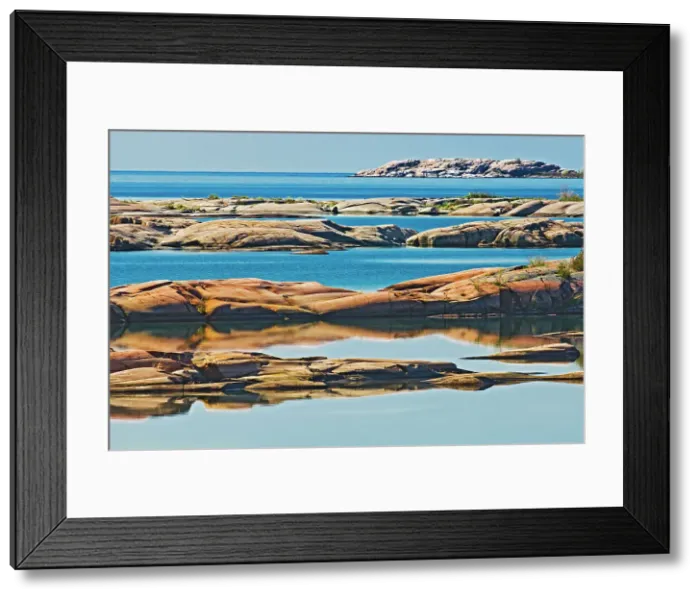 Framed Print : pre-cambrian shield at Desjardins Bay South of Philip Edward Island near Killarney, Ontario, Canada Framed Print : pre-cambrian shield at Desjardins Bay South of Philip Edward Island near Killarney, Ontario, Canada