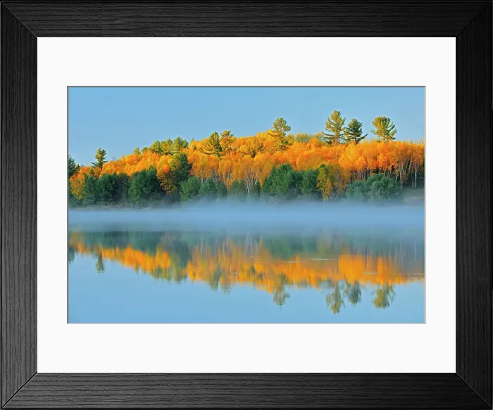 Framed Print : Autumn reflection on the Wanapitei River Near Burwash, Ontario, Canada Framed Print : Autumn reflection on the Wanapitei River Near Burwash, Ontario, Canada