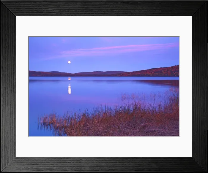 Framed Print : Moonrise on Lake of Two Rivers Algonquin Provincial Park, Ontario, Canada Framed Print : Moonrise on Lake of Two Rivers Algonquin Provincial Park, Ontario, Canada