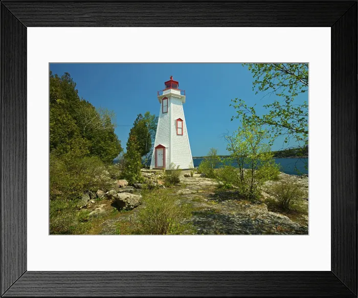 Framed Print : Big Tub Lighthouse in Lake Huron. Georgian Bay on Bruce Peninsula Tobermory, Ontario, Canada Framed Print : Big Tub Lighthouse in Lake Huron. Georgian Bay on Bruce Peninsula Tobermory, Ontario, Canada