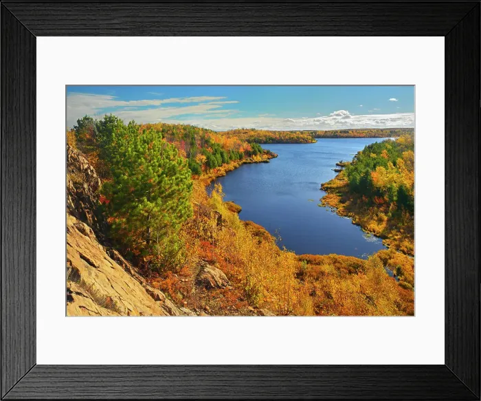 Framed Print : Lake Laurentian viewed from the top of the red trail'. Sudbury, Ontario, Canada Framed Print : Lake Laurentian viewed from the top of the red trail'. Sudbury, Ontario, Canada
