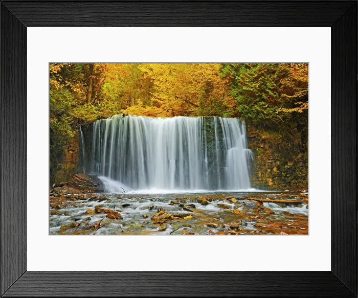 Framed Print : Boyne River at Hoggs Falls in autumn Near Flesherton, Ontario, Canada Framed Print : Boyne River at Hoggs Falls in autumn Near Flesherton, Ontario, Canada