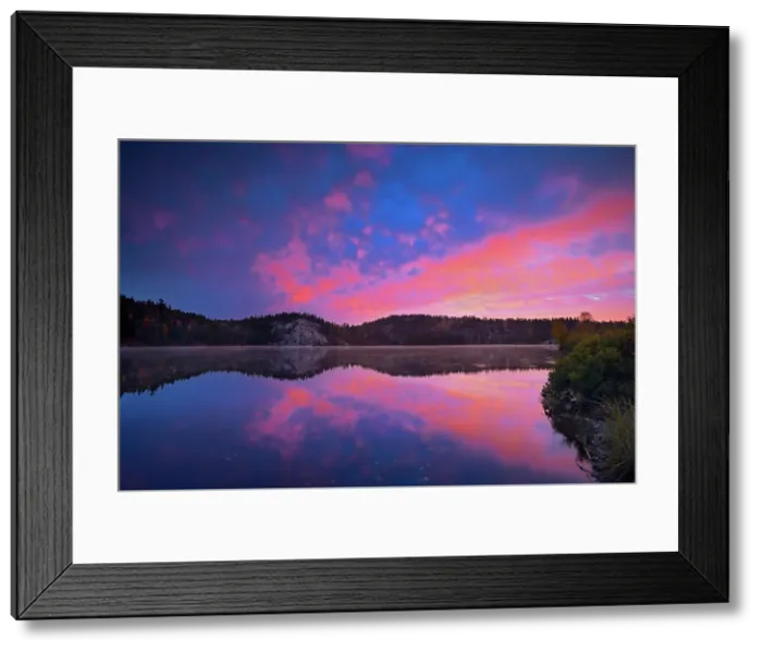 Framed Print : A dawn sky reflected in the the Vermilion RIver Capreol, Ontario, Canada Framed Print : A dawn sky reflected in the the Vermilion RIver Capreol, Ontario, Canada
