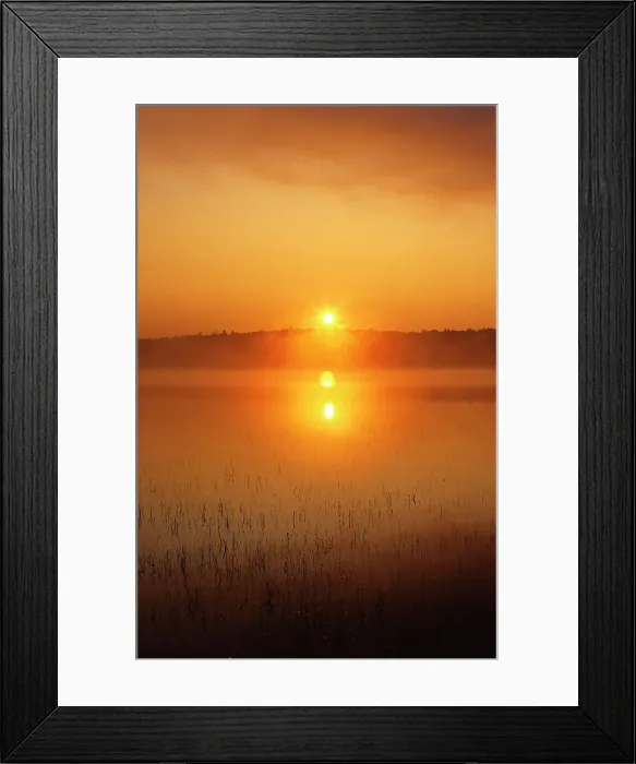 Framed Print : Fog at sunrise on Tilton Lake Sudbury, Ontario, Canada Framed Print : Fog at sunrise on Tilton Lake Sudbury, Ontario, Canada