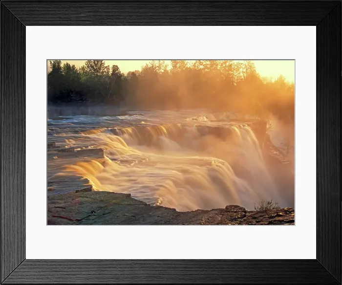 Framed Print : Kaministiquia River at Kakabeka Falls, Kakabeka, Ontario, Canada Kakabeka, Ontario, Canada