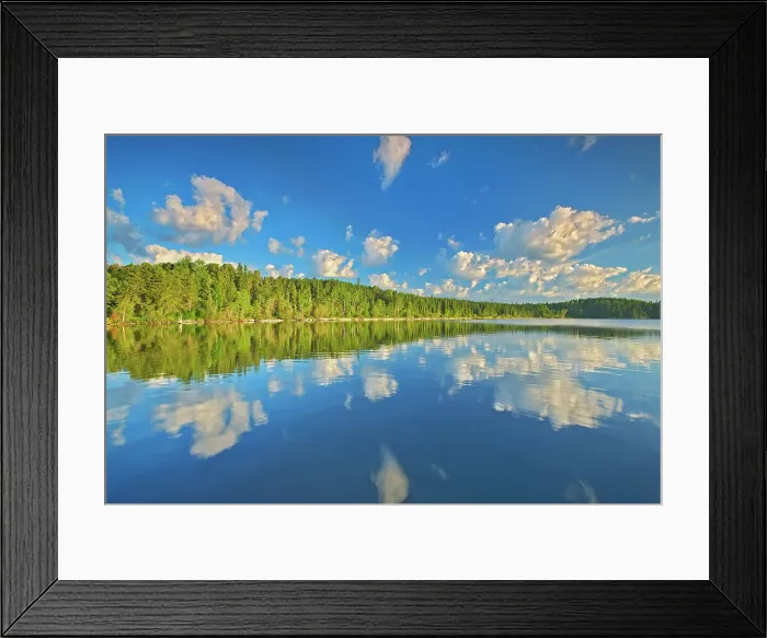 Framed Print : Cloud Reflection on Lac Seul Ear Falls, Ontario, Canada Framed Print : Cloud Reflection on Lac Seul Ear Falls, Ontario, Canada