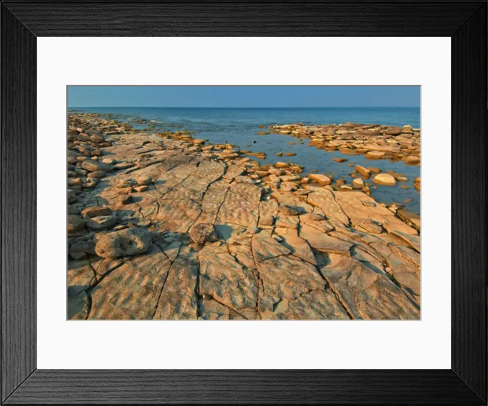 Framed Print : Limestone rock along Sydney Bay in Georgian Bay (Lake Huron). Bruce Peninsula. Ontario, Canada Bruce Peninsula, Ontario, Canada Framed Print : Limestone rock along Sydney Bay in Georgian Bay (Lake Huron). Bruce Peninsula. Ontario, Canada Bruce Peninsula, Ontario, Canada