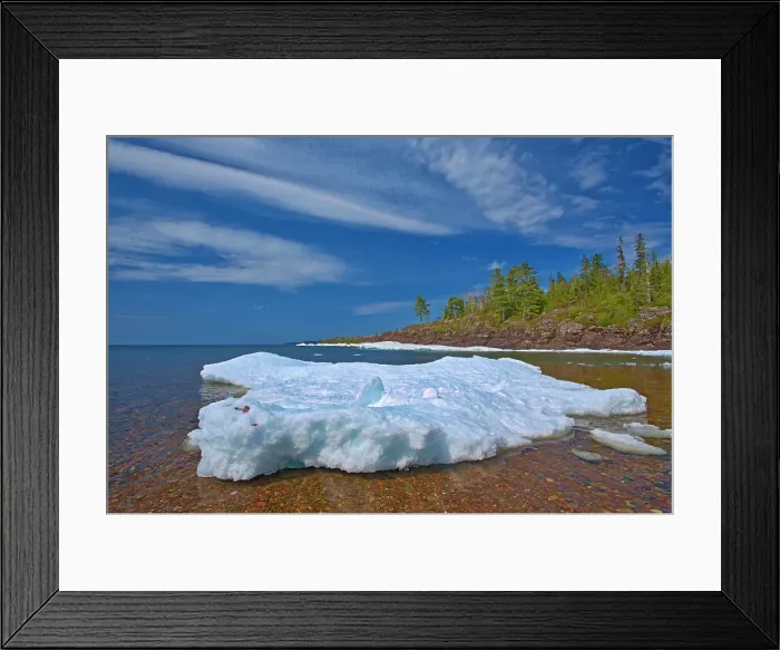 Framed Print : Spring ice on Lake Superior Lake Superior Provincial Park, Ontario, Canada Framed Print : Spring ice on Lake Superior Lake Superior Provincial Park, Ontario, Canada