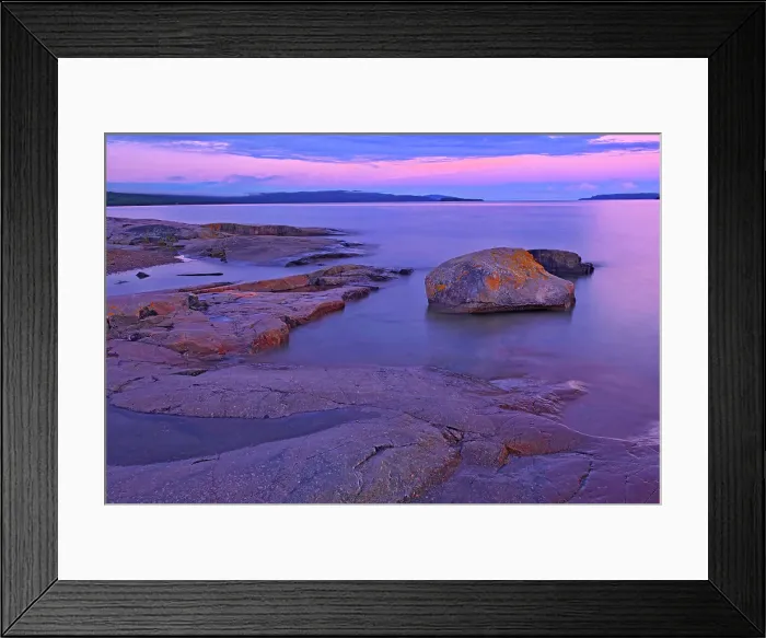 Framed Print : Dawn on Lake Superior shoreline Rossport, Ontario, Canada Framed Print : Dawn on Lake Superior shoreline Rossport, Ontario, Canada