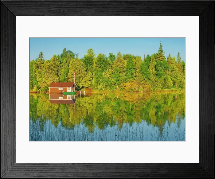 Framed Print : Cottage on Snake Island Lake (Cassels Lake) Temagami, Ontario, Canada Framed Print : Cottage on Snake Island Lake (Cassels Lake) Temagami, Ontario, Canada