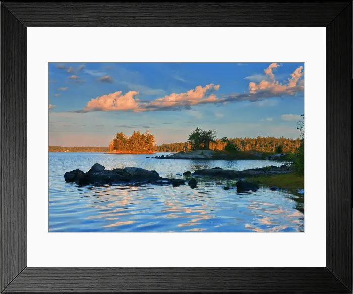 Framed Print : Lake of the Woods at sunrise Sioux Narrows Provincial Park, Ontario, Canada Framed Print : Lake of the Woods at sunrise Sioux Narrows Provincial Park, Ontario, Canada
