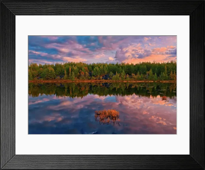 Framed Print : Reflection of clouds in northern lake at sunrise. Greater Sudbury, Ontario, Canada Greater Sudbury, Ontario, Canada Framed Print : Reflection of clouds in northern lake at sunrise. Greater Sudbury, Ontario, Canada Greater Sudbury, Ontario, Canada