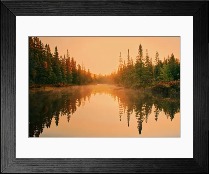 Framed Print : Dawn light reflects in a waterway. Lake Superior Provincial Park, Ontario, Canada Framed Print : Dawn light reflects in a waterway. Lake Superior Provincial Park, Ontario, Canada