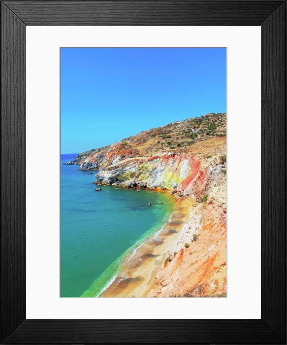 Framed Print : Paliochori beach, Milos Island, Cyclades Islands, Greece Framed Print : Paliochori beach, Milos Island, Cyclades Islands, Greece