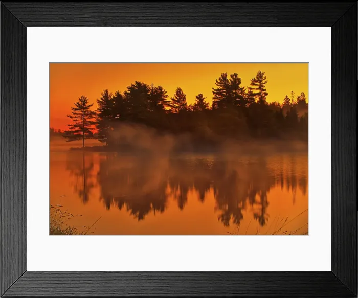 Framed Print : Wanapitei River at sunrise Near Burwash, Ontario, Canada Framed Print : Wanapitei River at sunrise Near Burwash, Ontario, Canada