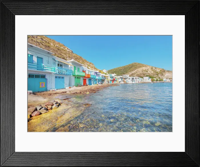 Framed Print : The small fishing village of Klima, Klima, Milos Island, Cyclades Islands, Greece Framed Print : The small fishing village of Klima, Klima, Milos Island, Cyclades Islands, Greece
