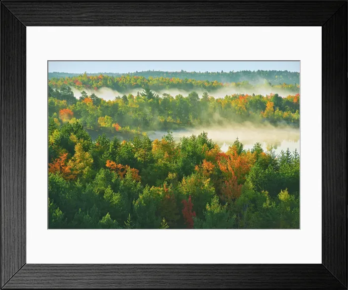 Framed Print : Morning fog on Lake Laurentian. Autumn. Lake Laurentian Conservation Area. Sudbury, Ontario, Canada Framed Print : Morning fog on Lake Laurentian. Autumn. Lake Laurentian Conservation Area. Sudbury, Ontario, Canada