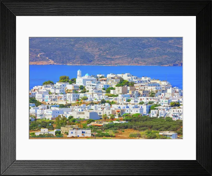 Framed Print : View of Adamas port, Adamas, Milos Island, Cyclades Islands, Greece Framed Print : View of Adamas port, Adamas, Milos Island, Cyclades Islands, Greece
