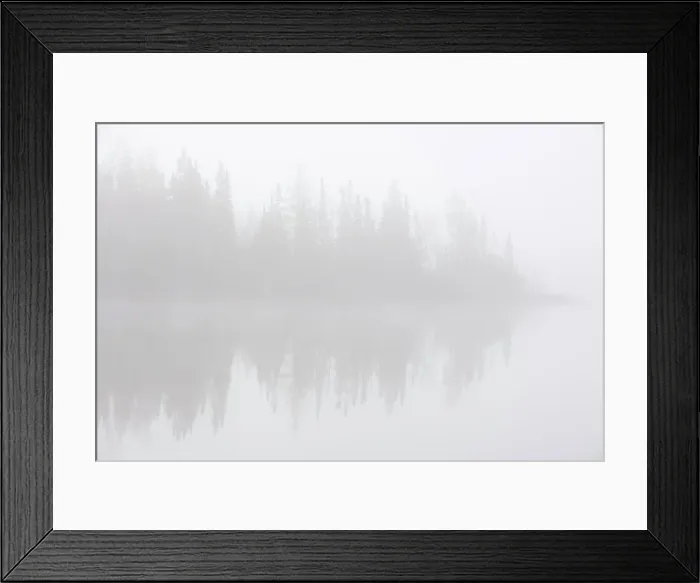 Framed Print : Long Lake reflection in fog Longlac, Ontario, Canada Framed Print : Long Lake reflection in fog Longlac, Ontario, Canada