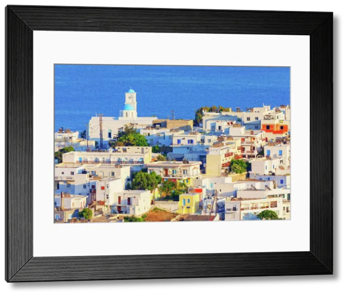 Framed Print : View of Adamas port, Adamas, Milos Island, Cyclades Islands, Greece Framed Print : View of Adamas port, Adamas, Milos Island, Cyclades Islands, Greece