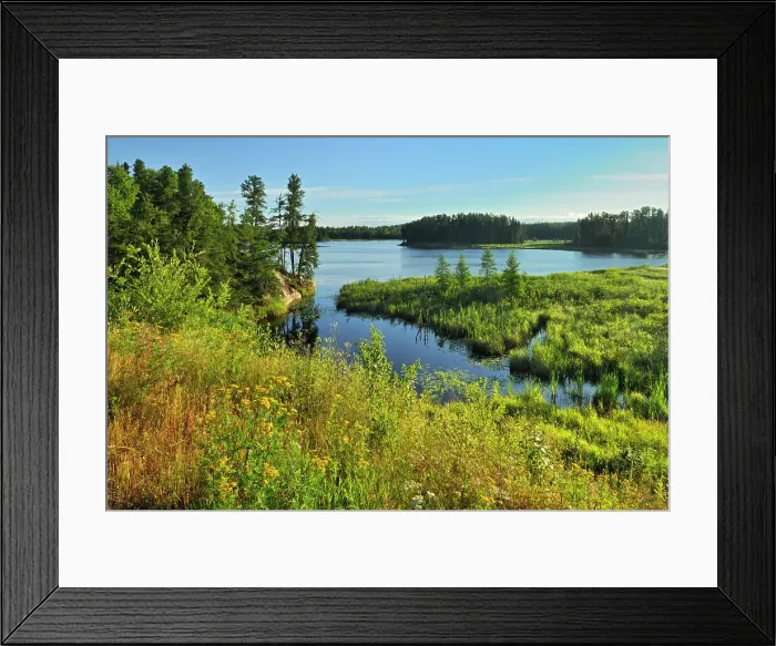 Framed Print : Sunrise on northern lake near Kenora, Ontario, Canada Framed Print : Sunrise on northern lake near Kenora, Ontario, Canada