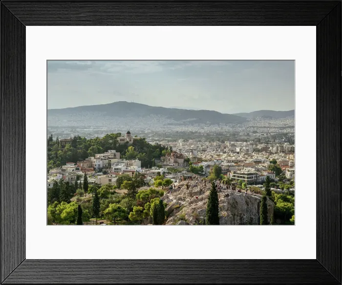 Framed Print : View of Athens from The Acropolis, Athens, Greece Framed Print : View of Athens from The Acropolis, Athens, Greece