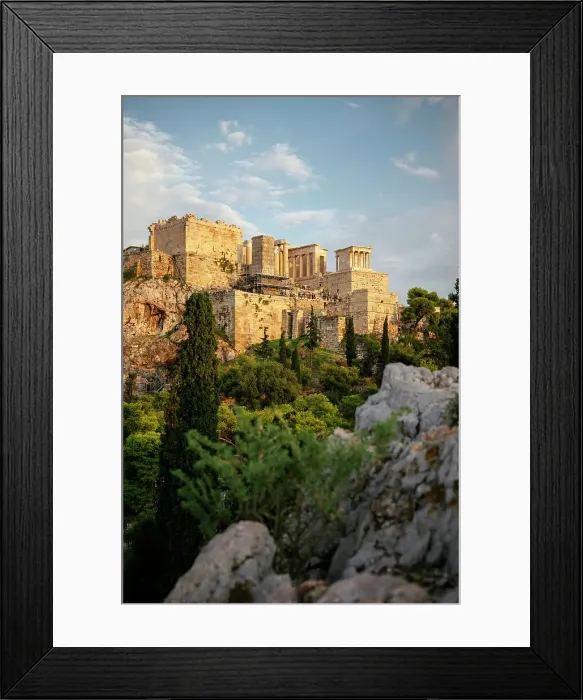 Framed Print : The Acropolis at dusk from Areopagus Hill, Athens, Attica, Greece Framed Print : The Acropolis at dusk from Areopagus Hill, Athens, Attica, Greece