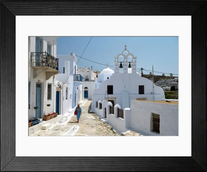 Framed Print : Chora, Amorgos, Greece Framed Print : Chora, Amorgos, Greece