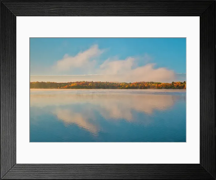 Framed Print : Reflection on the Vermilion River at sunrise, Ontario, Canada, Ontario, Canada Framed Print : Reflection on the Vermilion River at sunrise, Ontario, Canada, Ontario, Canada