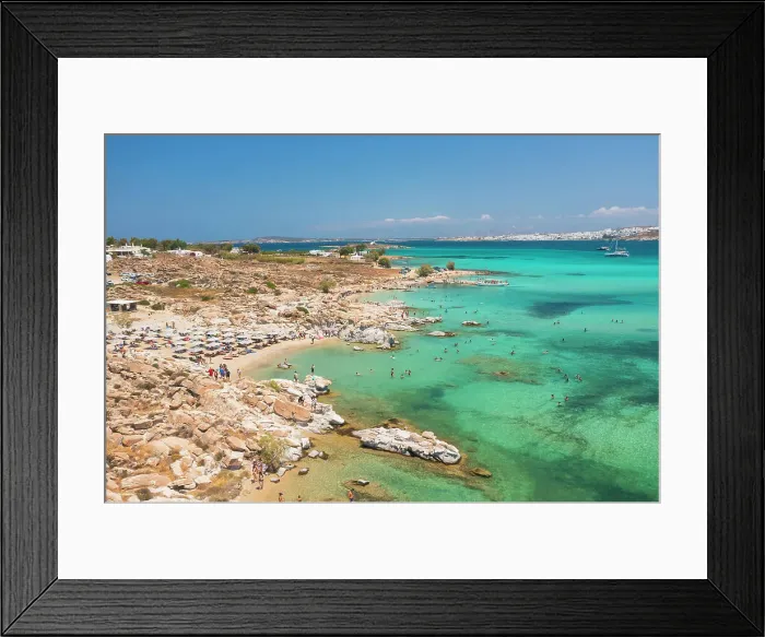 Framed Print : Kolympethres Beach, Naousa. Paros, Greece Framed Print : Kolympethres Beach, Naousa. Paros, Greece