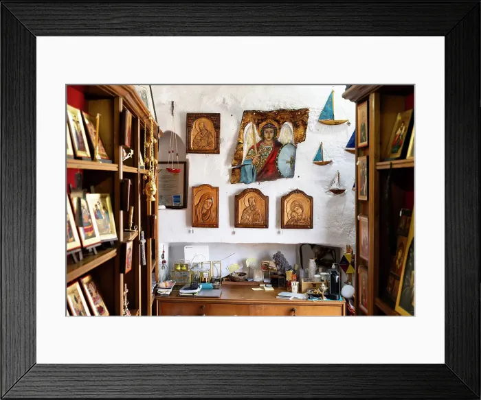 Framed Print : Chora, Patmos, Greece Framed Print : Chora, Patmos, Greece