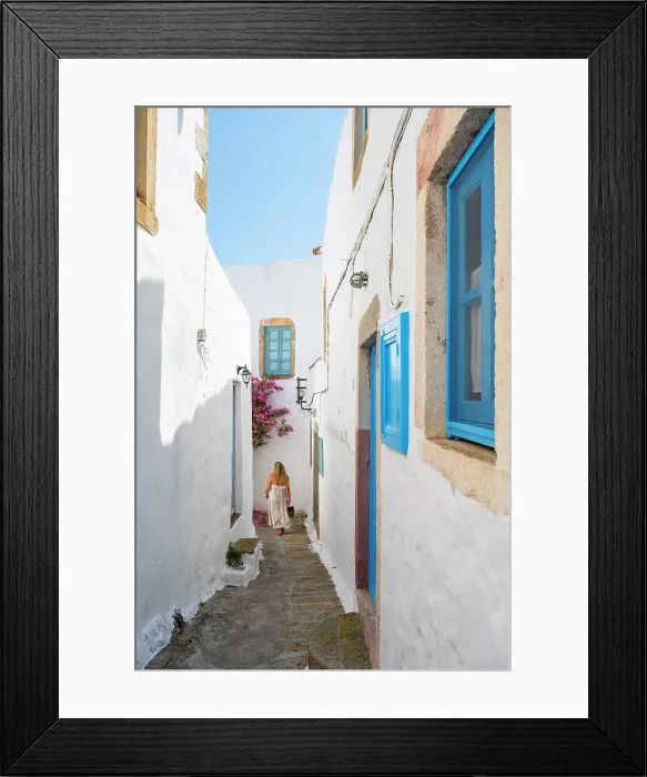 Framed Print : Chora, Patmos, Greece