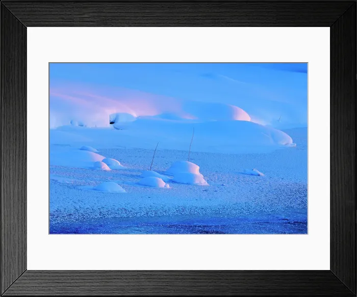 Framed Print : Snow and ice on creek. Port Carling, Ontario, Canada Framed Print : Snow and ice on creek. Port Carling, Ontario, Canada